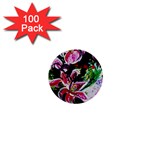 Lilac And Lillies 3 1  Mini Buttons (100 pack) 