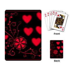 Background Hearts Ornament Romantic Playing Card by Sapixe