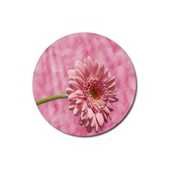Background Texture Flower Petals Rubber Round Coaster (4 Pack) 