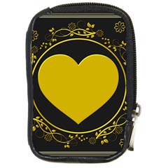Background Heart Romantic Love Compact Camera Cases by Sapixe