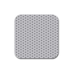 Geometric Pattern Light Rubber Square Coaster (4 Pack)  by jumpercat