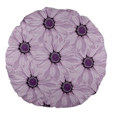 Background Desktop Flowers Lilac Large 18  Premium Flano Round Cushions by Sapixe