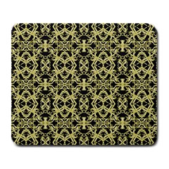 Golden Ornate Intricate Pattern Large Mousepads by dflcprints