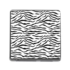 Black And White Tiger Stripes Memory Card Reader (square)