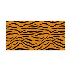 Orange And Black Tiger Stripes Yoga Headband by PodArtist
