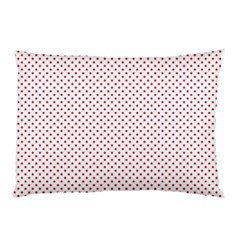 Usa Flag Red Stars On White Pillow Case (two Sides) by PodArtist