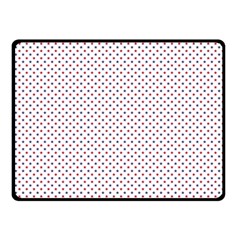 Usa Flag Red And Flag Blue Stars Double Sided Fleece Blanket (small)  by PodArtist