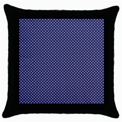 Usa Flag White Stars On Flag Blue Throw Pillow Case (black) by PodArtist