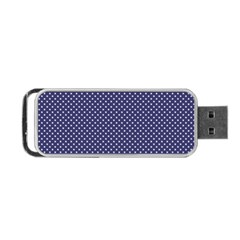 Usa Flag White Stars On Flag Blue Portable Usb Flash (two Sides) by PodArtist