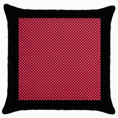 Usa Flag White Stars On Flag Red Throw Pillow Case (black) by PodArtist