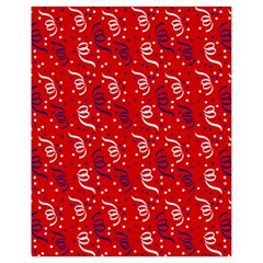 Red White And Blue Usa/uk/france Colored Party Streamers Drawstring Bag (small) by PodArtist