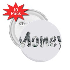 Word Money Million Dollar 2 25  Buttons (10 Pack) 