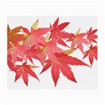 Leaves Maple Branch Autumn Fall Small Glasses Cloth