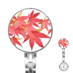 Leaves Maple Branch Autumn Fall Stainless Steel Nurses Watch