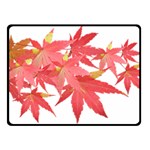 Leaves Maple Branch Autumn Fall Double Sided Fleece Blanket (Small) 