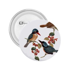 Bird Birds Branch Flowers Vintage 2 25  Buttons by Sapixe