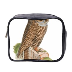 Bird Owl Animal Vintage Isolated Mini Toiletries Bag 2-side by Sapixe