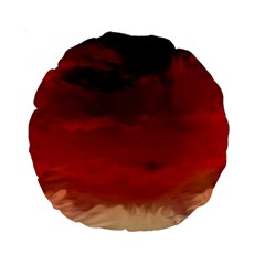 Flaming Skies Ominous Fire Clouds Standard 15  Premium Round Cushions by Sapixe