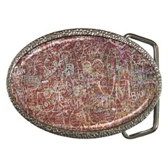 Metal Article Figure Old Red Wall Belt Buckles by Sapixe