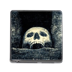 Smiling Skull Memory Card Reader (square) by FunnyCow