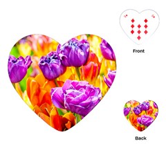 Tulip Flowers Playing Cards (heart)  by FunnyCow