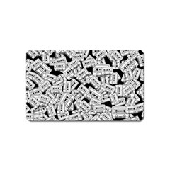 Audio Tape Pattern Magnet (name Card) by Valentinaart