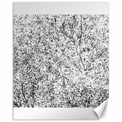Willow Foliage Abstract Canvas 11  X 14  