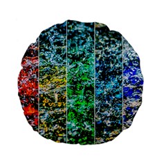 Abstract Of Colorful Water Standard 15  Premium Flano Round Cushions by FunnyCow