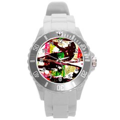 Easter-5 Round Plastic Sport Watch (l)