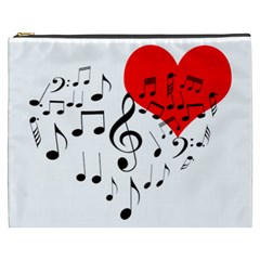 Singing Heart Cosmetic Bag (xxxl)  by FunnyCow