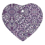 Colorful Intricate Tribal Pattern Ornament (Heart)