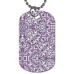 Colorful Intricate Tribal Pattern Dog Tag (Two Sides)