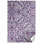 Colorful Intricate Tribal Pattern Canvas 24  x 36 