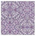 Colorful Intricate Tribal Pattern Large Satin Scarf (Square)