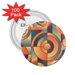 Background Abstract Orange Blue 2 25  Buttons (100 Pack) 
