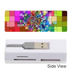 Abstract Squares Arrangement Memory Card Reader (stick) 