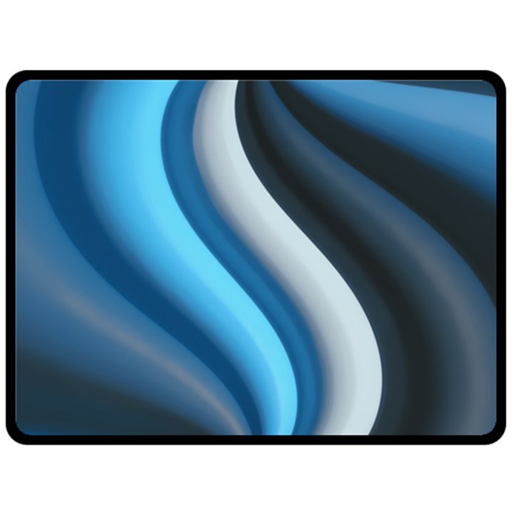 Abstract Pattern Lines Wave Fleece Blanket (Large) 