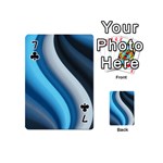 Abstract Pattern Lines Wave Playing Cards 54 (Mini)  Front - Club7