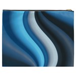 Abstract Pattern Lines Wave Cosmetic Bag (XXXL)  Back