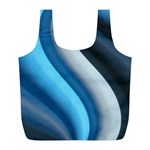 Abstract Pattern Lines Wave Full Print Recycle Bags (L) 