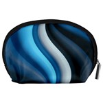 Abstract Pattern Lines Wave Accessory Pouches (Large)  Back