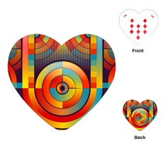 Background Colorful Abstract Playing Cards (heart) 