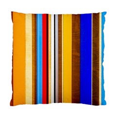 Colorful Stripes Standard Cushion Case (one Side) by FunnyCow