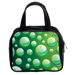 Background Colorful Abstract Circle Classic Handbags (2 Sides)
