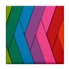 Abstract Background Colorful Strips Face Towel by Nexatart