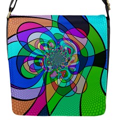 Retro Wave Background Pattern Flap Messenger Bag (s)