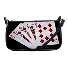 Poker Hands   Royal Flush Diamonds Shoulder Clutch Bags by FunnyCow
