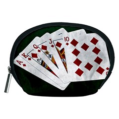 Poker Hands   Royal Flush Diamonds Accessory Pouches (medium)  by FunnyCow
