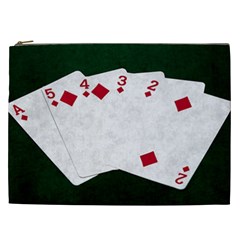 Poker Hands   Straight Flush Diamonds Cosmetic Bag (xxl)  by FunnyCow