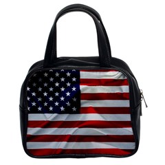 American Usa Flag Classic Handbags (2 Sides) by FunnyCow